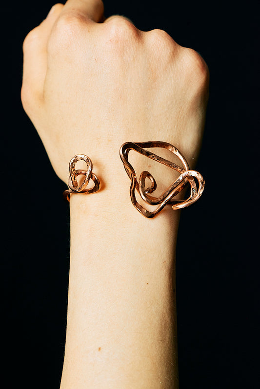 Flame Flow – Handmade Copper Cuff Bracelet