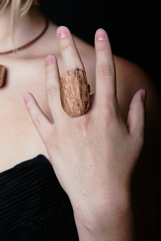 Forma – Handmade Copper Statement Ring
